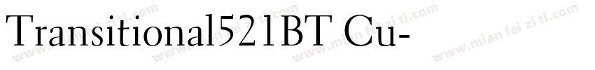 Transitional521BT Cu字体转换